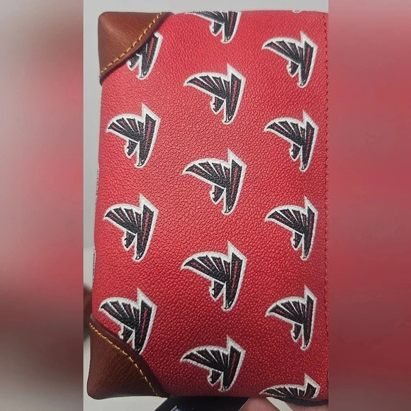 Dooney & Bourke Atlanta Falcons Cosmetic Bag Zippered Pouch 6.5 X 4 X 2 NWT - Picture 3 of 12